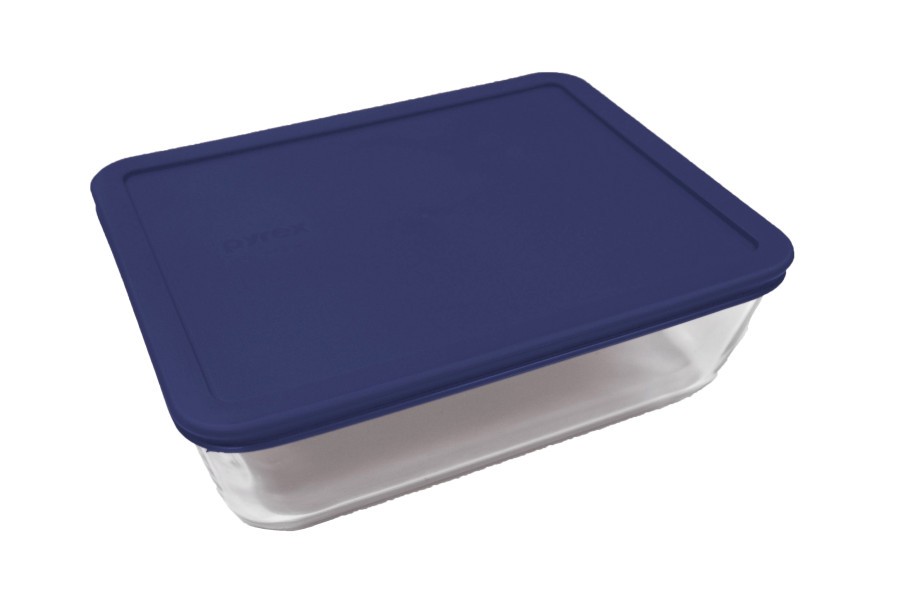 Simply Store 11 Cup Rectangle Container with Blue Lid - Pyrex