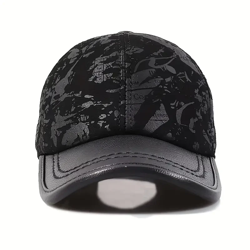 Unisex Genuine Leather Baseball Cap
