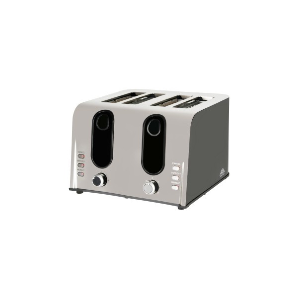 Toaster Luxury 4 Slice Stainless Steel - Noble & Price