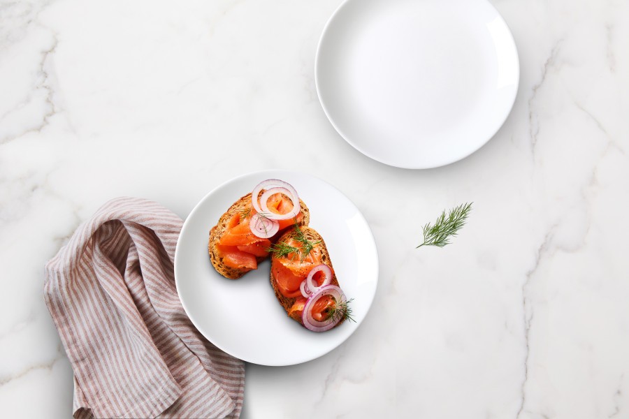 White Coupe Glass Dinner Plate 25cm - Wiltshire