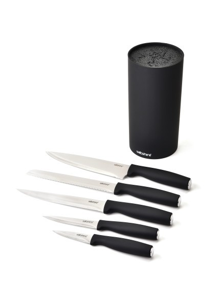 Straw Knife Block 6-Piece Set - Wiltshire