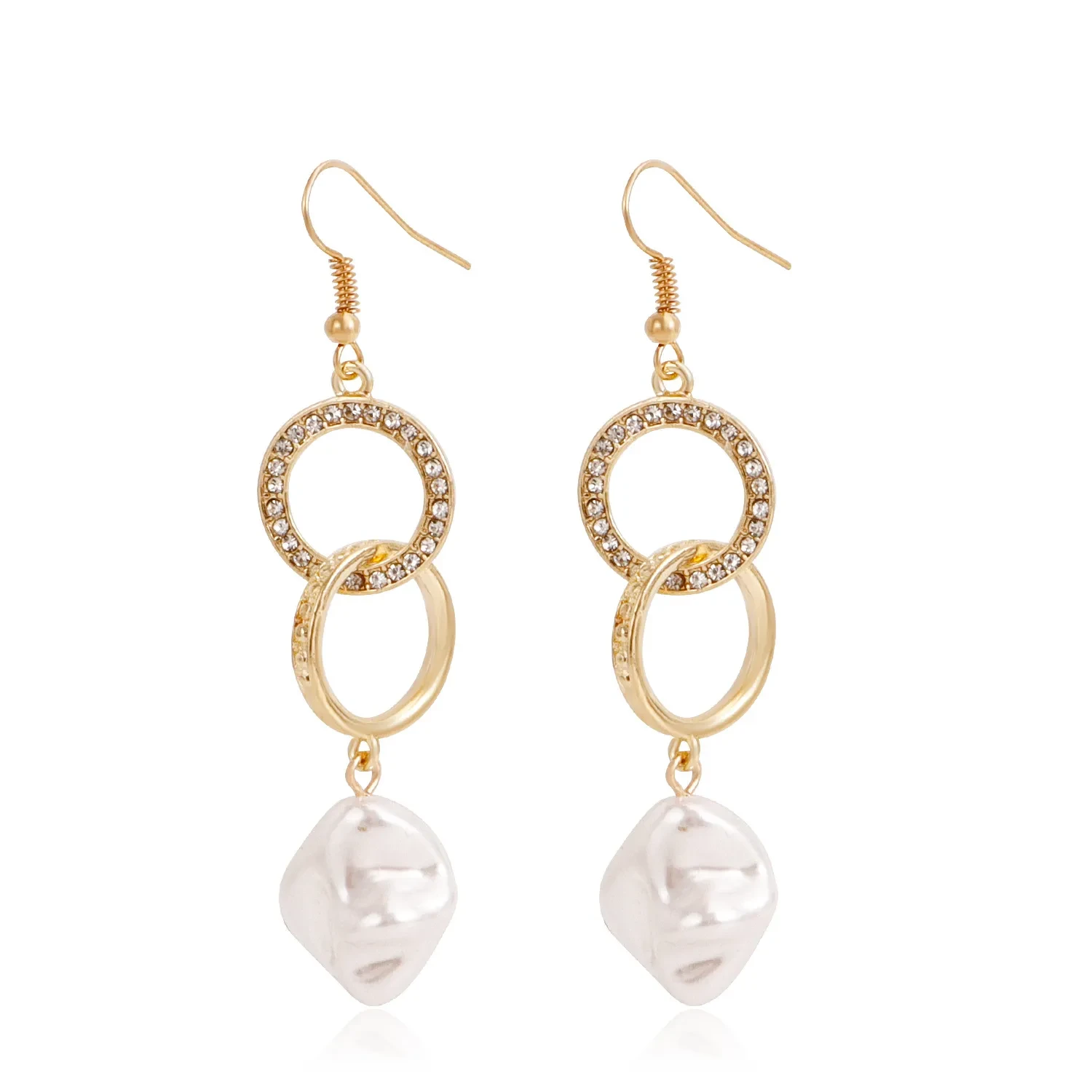 Street Shooting Hollow Stud Earrings Women