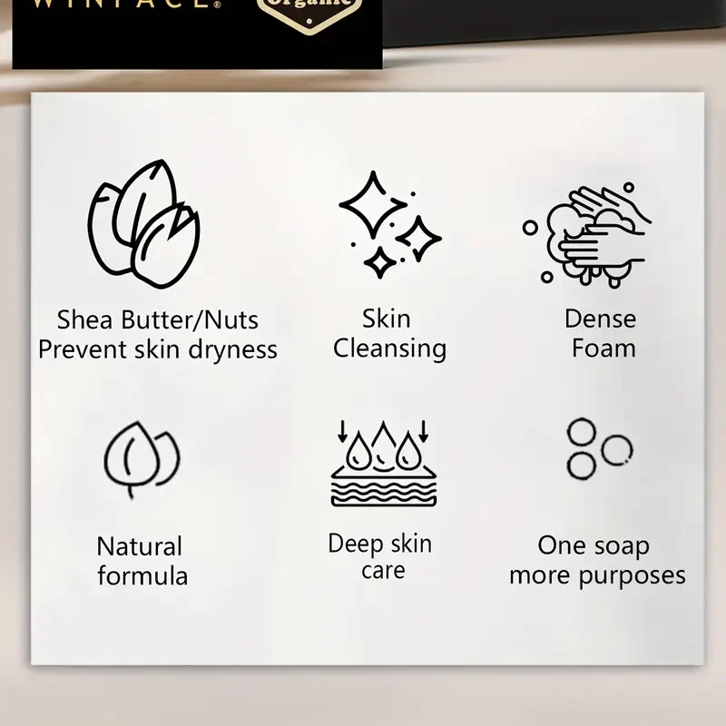 Winface African Black Soap Bars