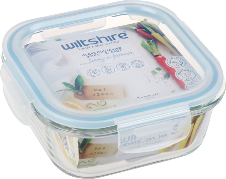 Square Glass Container 800ml  - Wiltshire