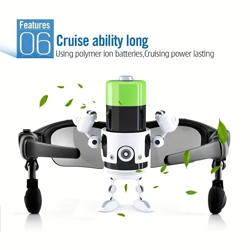 Smart Driving Glasses with Wireless Headphones - Stereo Sound for Music, Calls & Navigation