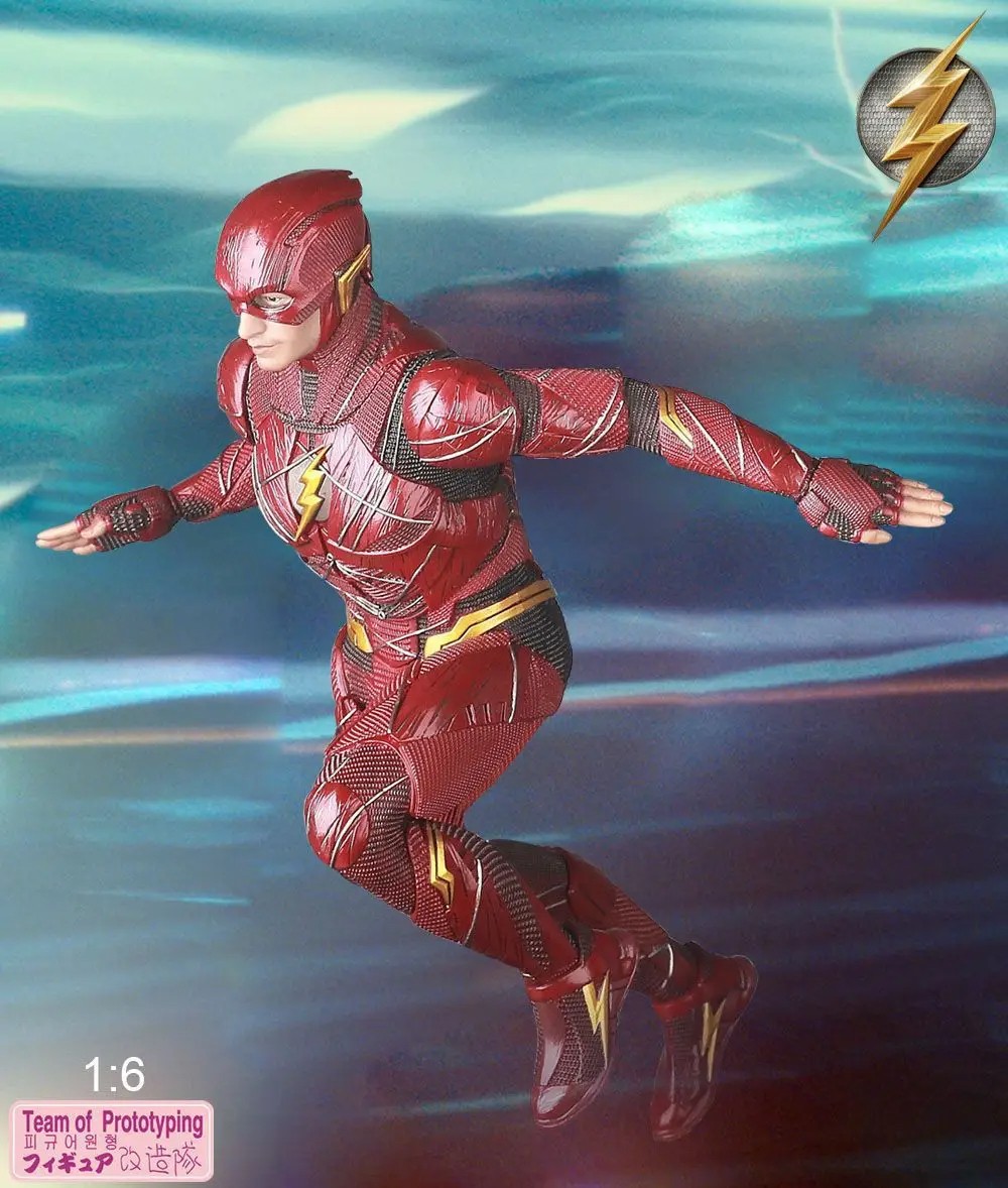 Team of Prototyping Flash Super Hero 30cm Statue PVC Action Figure Collectible Model Toys