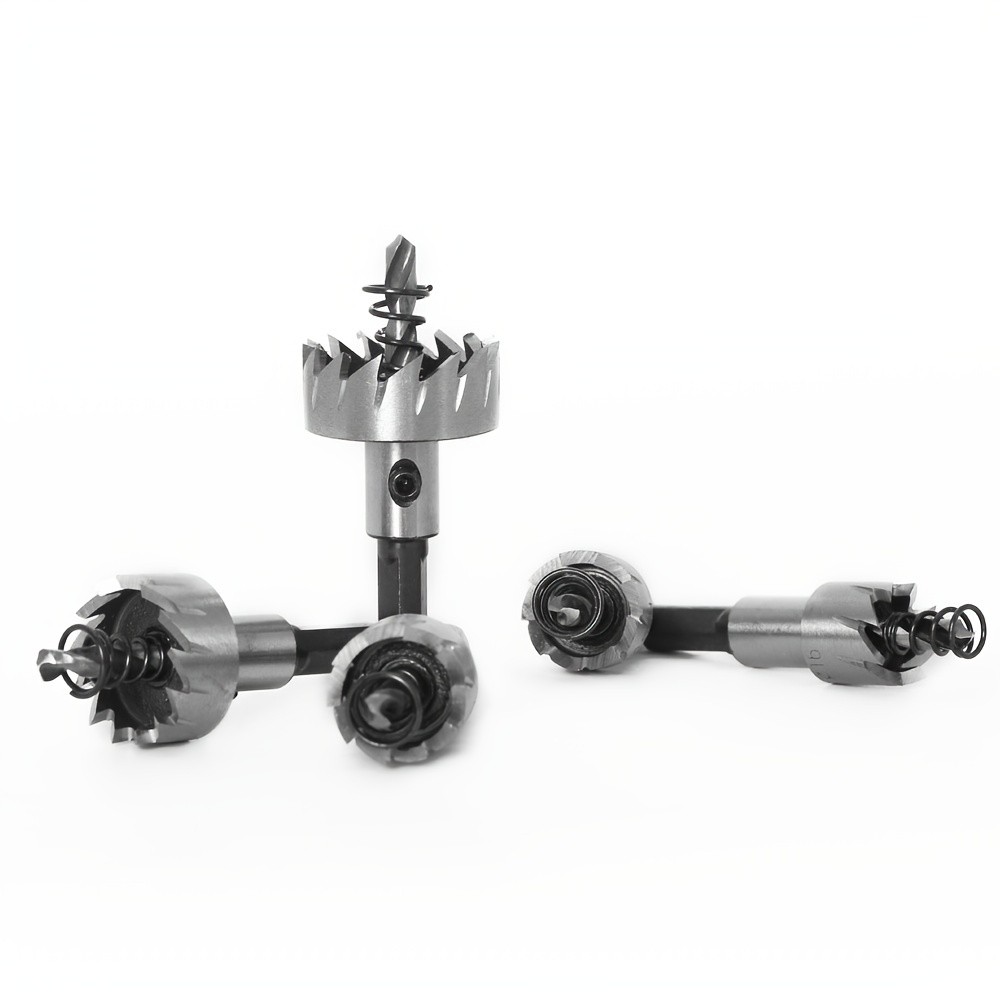 5-Piece Heavy-Duty Hole Saw Drill Bit Set - Perfect for Stainless Steel, Aluminum, Plastic & Wood