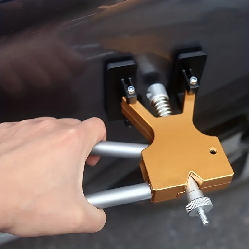 Fix Car Dents Instantly - Paintless Body Dent Repair Kit with Puller Tabs & Mats for Minor Damage, Optional Accessories Available