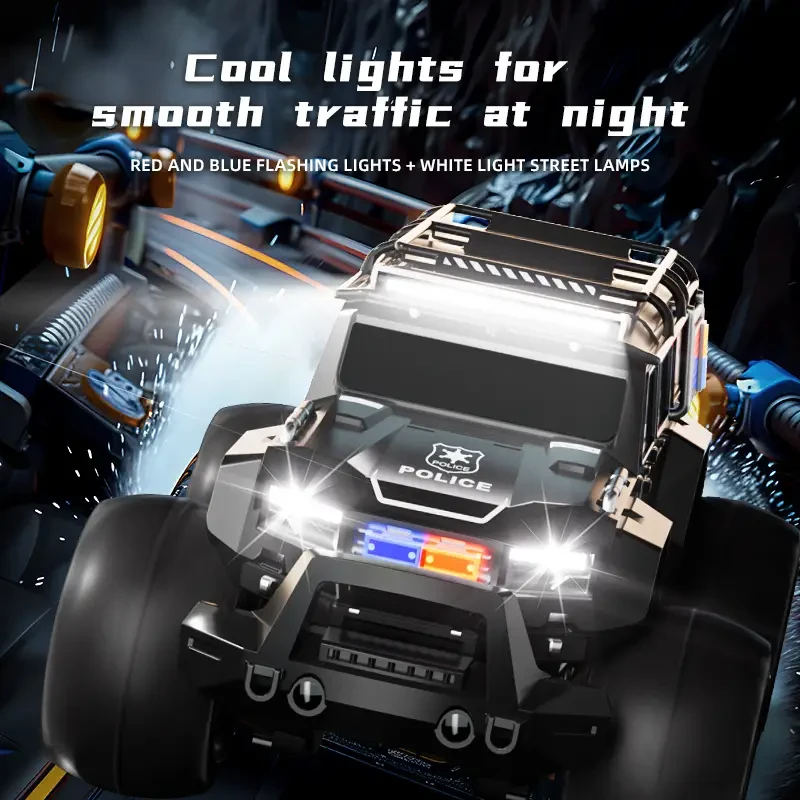 1Set Amphibious Police Car with Cool Lights