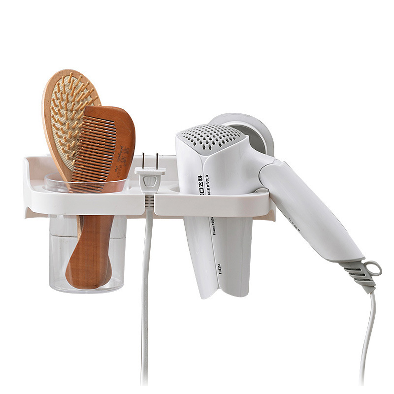 Hair dryer rack free punching bathroom toilet storage rack