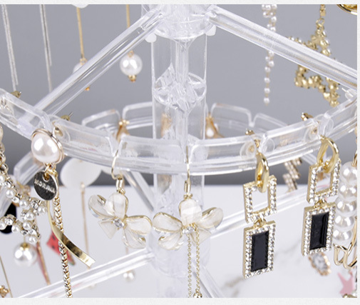 Rotating Earring Storage Rack Display Rack For Women's Earrings