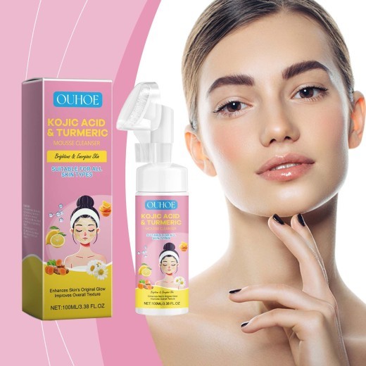 Kojic Acid Turmeric Mousse Facial Cleanser Moisturizing