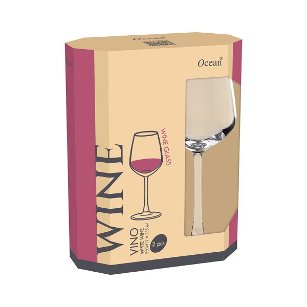 Eco Vino Red Wine Glass 470ml - Set 2 - Ocean