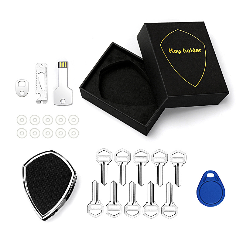 Carbon fiber aluminum alloy key clip