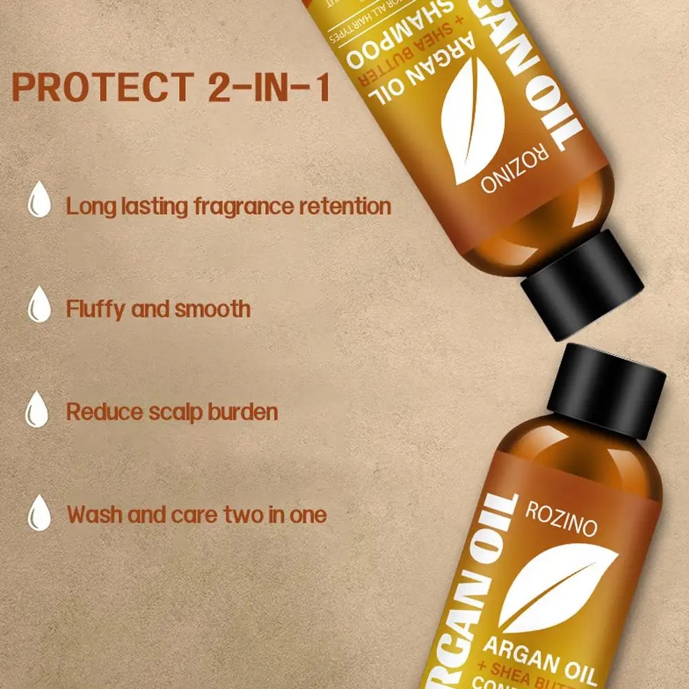 Morocco Argan Oil Shampoo & Conditioner Set With Shea Butter