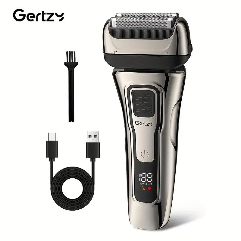 GERTZY USB Rechargeable Men'S Shaver with Sideburn Trimmer