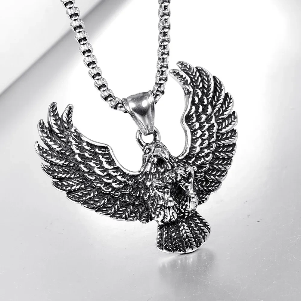 Fashion Eagle Pendant Punk Necklace Vintage