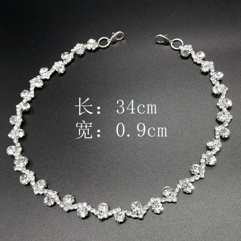 Light Luxury, High-end, Detachable Sparkling Diamond Collar Necklace
