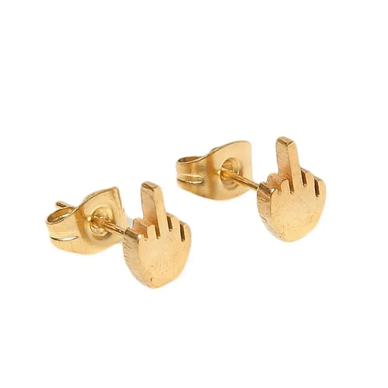 Middle Finger Earrings Finger Earrings