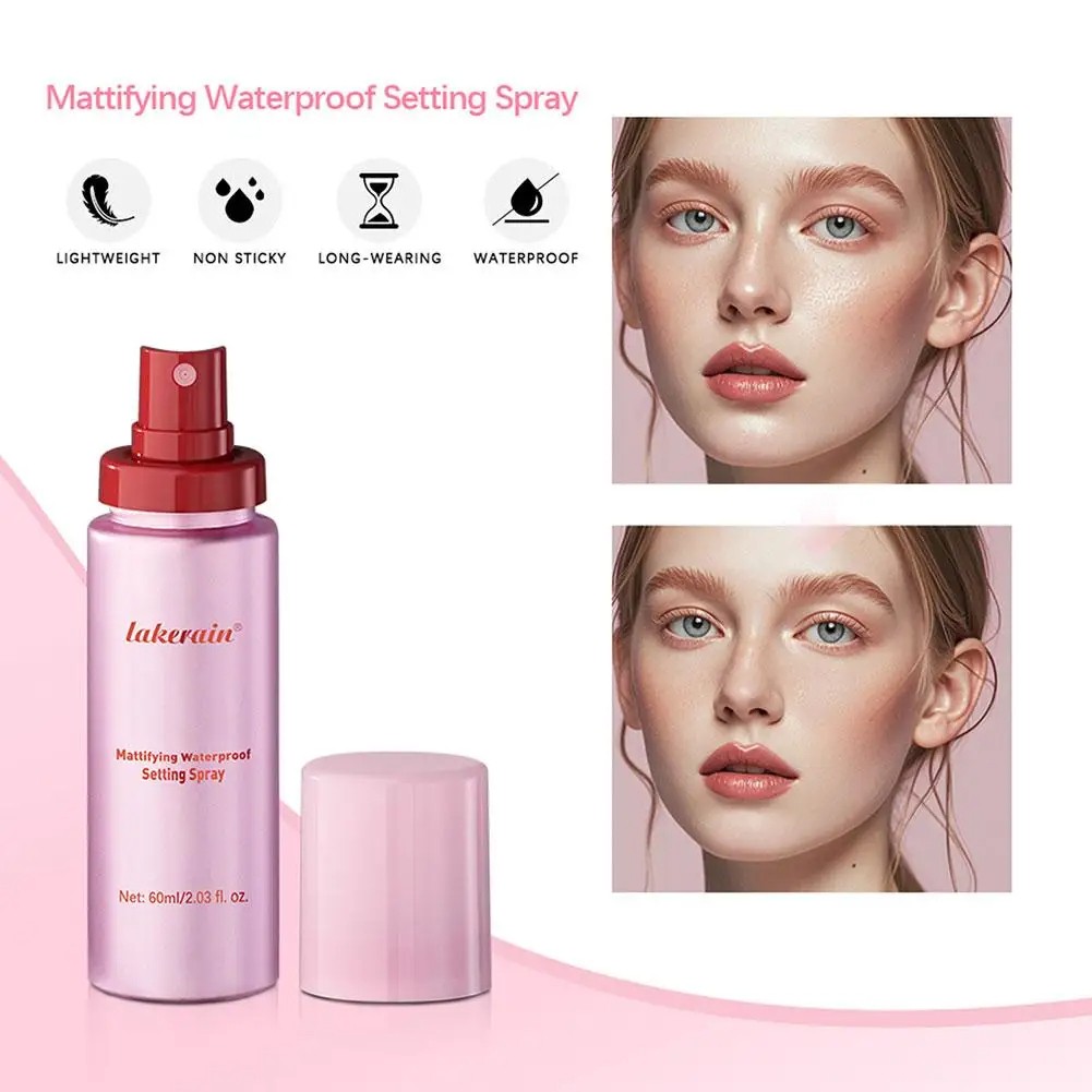 Mattifying Waterproof Setting Spray Oil Control and Non-Sticky Makeup Fixer