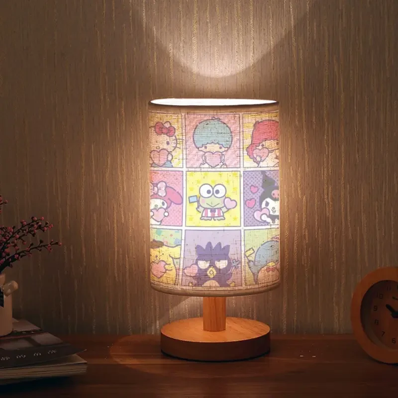 1pc Sanrio HelloKitty Melody Contemporary Art-Inspired Retro Table Lamp with Cute Character Prints, Perfect for Adding Charm to Any Room, Mothers Day Gift Suitable for Bedroom and Living Room, Tri-Color Adjustable Lighting up to 274.32 cm High