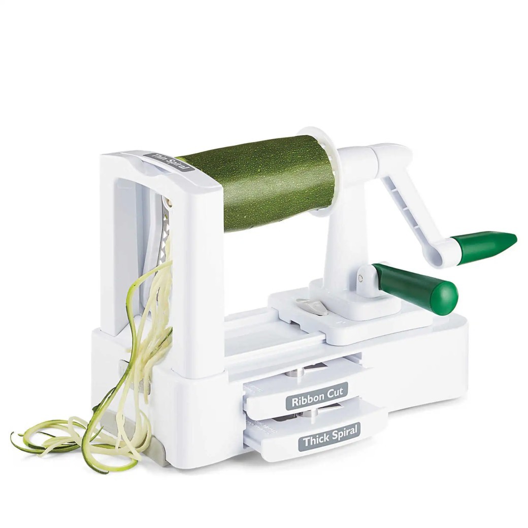 Multifunctional Spiral Vegetable Cutting Grater Hand-cranking Three-in-one Rotating Vegetable Cutter