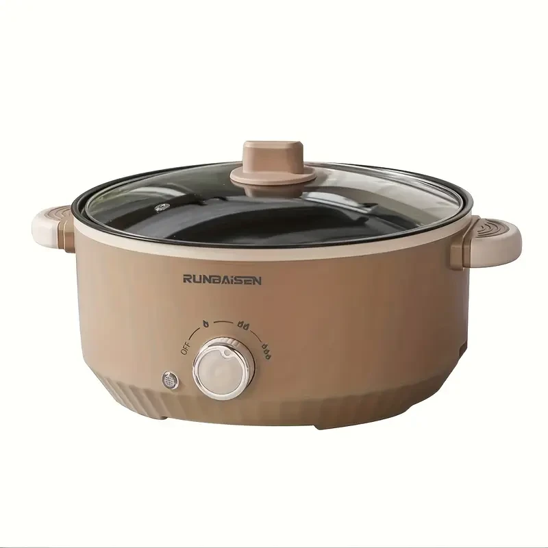 AU Plug 3L Hot Pot Cooker Skillet - Non-Stick Grill for Frying