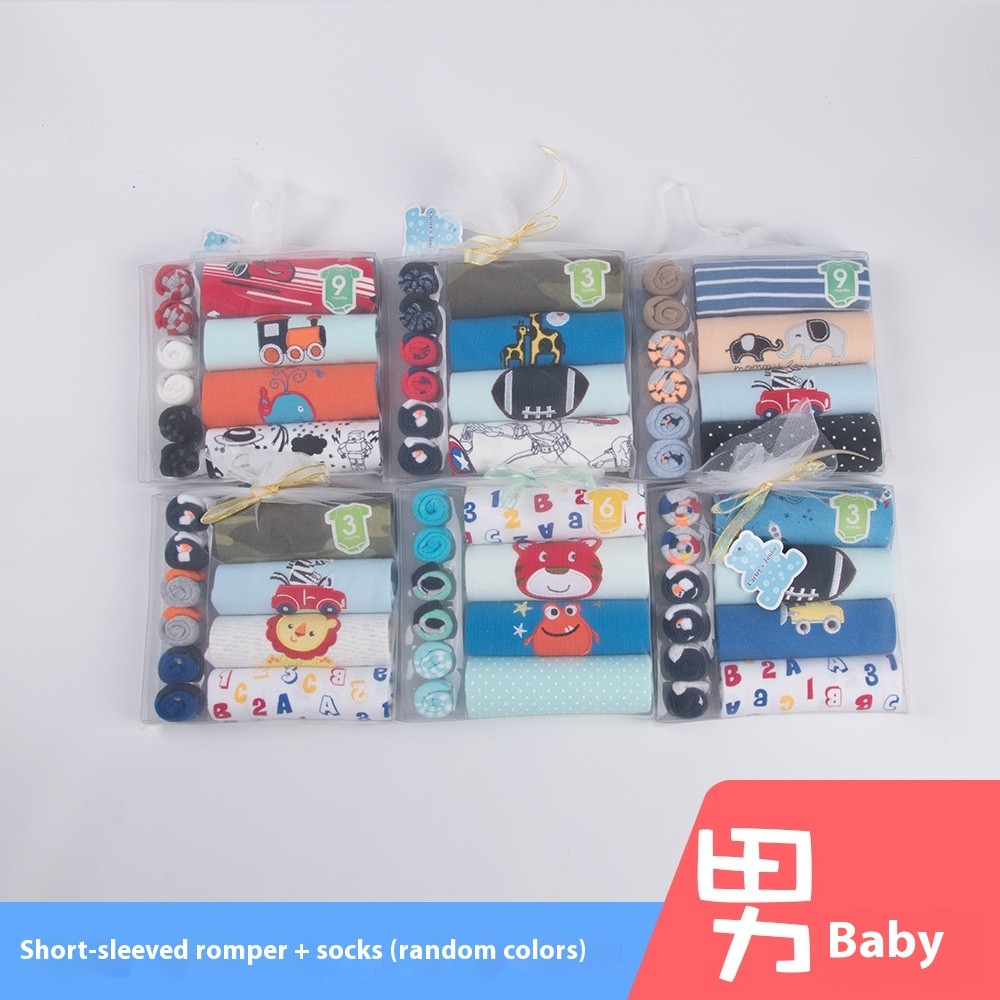 Baby Jumpsuit Socks Towel Suit