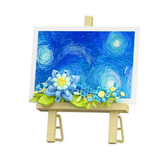 Preserved Flower Building Blocks Dream Flower Stand Photo Frame Decoration