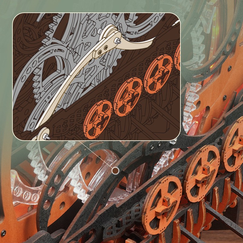 Viking Dragon Boat Hand-assembled Puzzle Building Blocks Toy