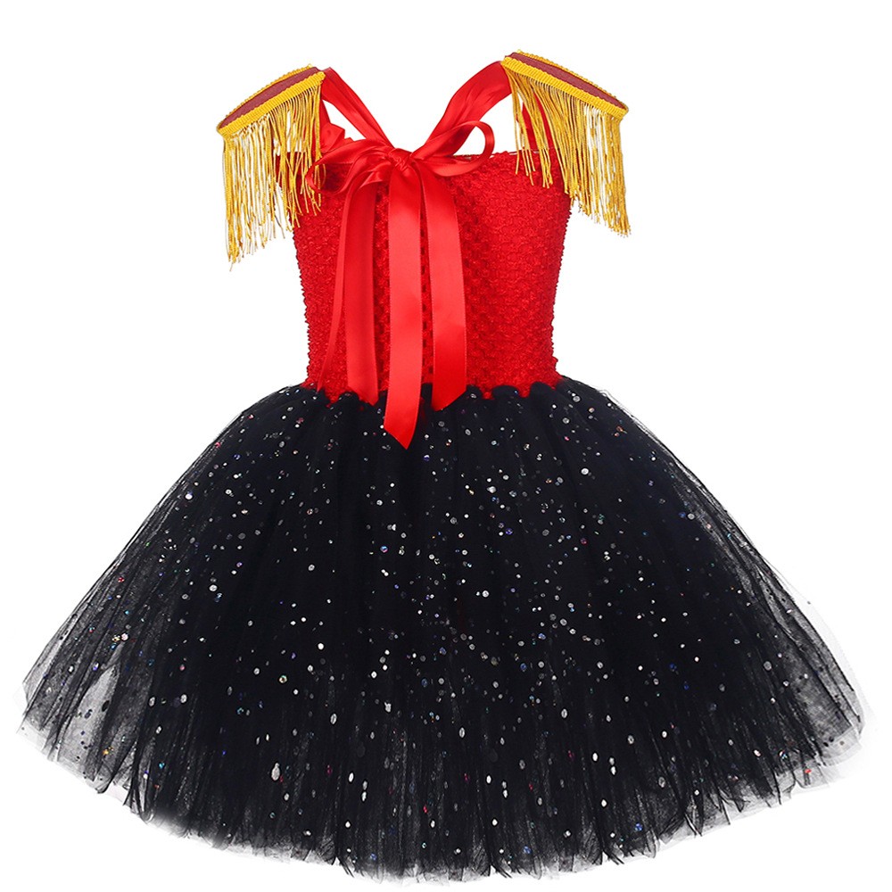 Sequined Circus Wild Animal Trainer Mesh Dress