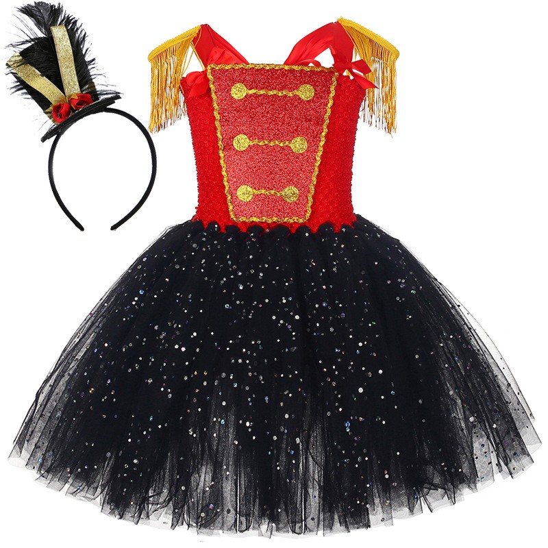 Sequined Circus Wild Animal Trainer Mesh Dress