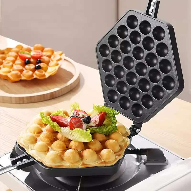 Premium Non-Stick Cast Iron Waffle Maker - DIY Egglet Pan