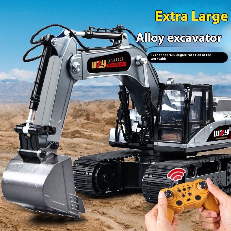 Children's Remote Control Car Alloy Excavator Car