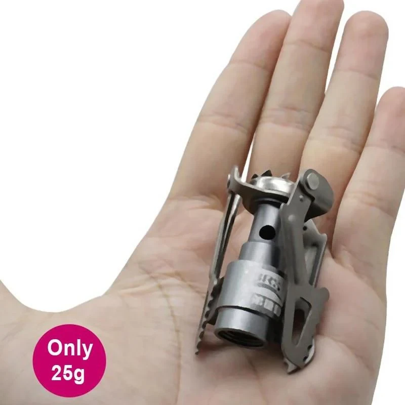 BRS Outdoor Gas Stove Camping Gas Burner Portable Mini Titanium Stove Survival Furnace Pocket