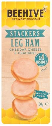 Ham Cheddar Cheese & Cracker Stacker