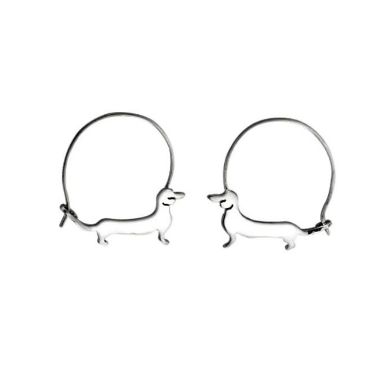 Puppy Animal Ear Ring Female Hunting Dog Cute Cute Stylish Versatile Earrings