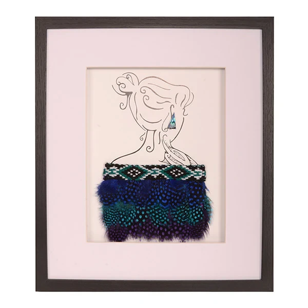 Framed Korowai on Modern Lady