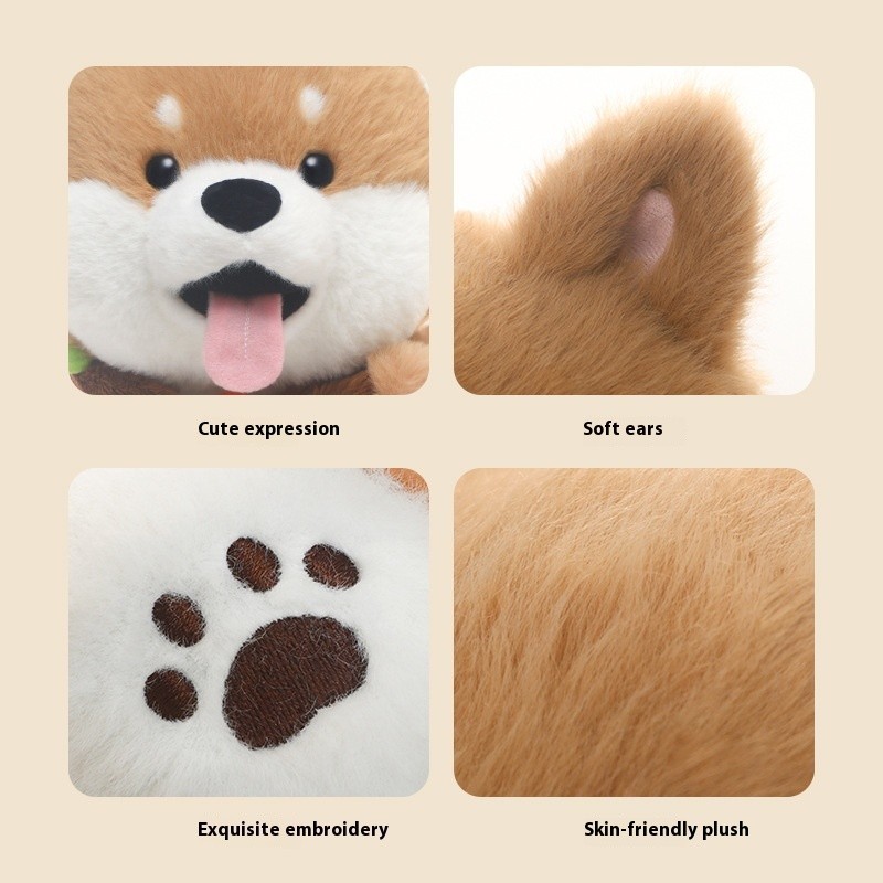 Shiba Inu Robert Dog Plush Toy Figurine Doll