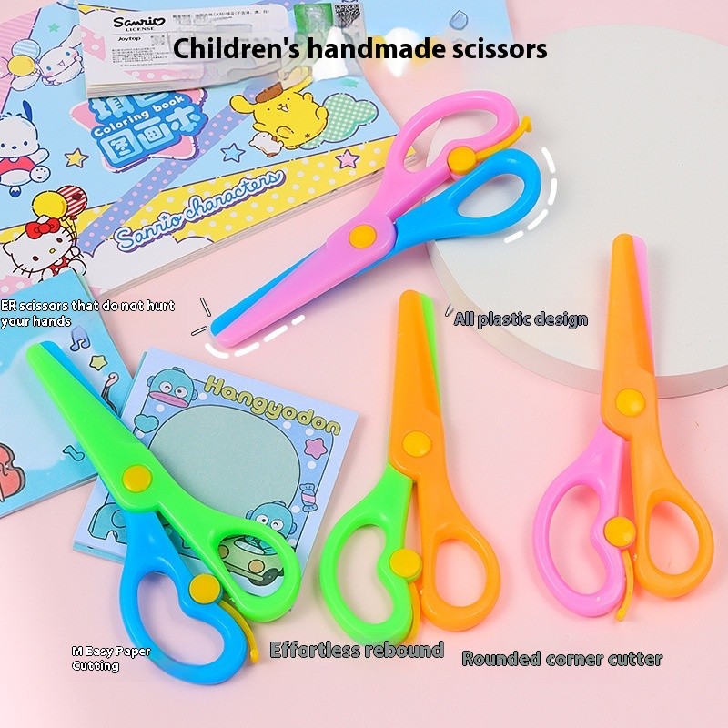 Safety Scissors Plastic Color Scissors Children Plastic Clipper