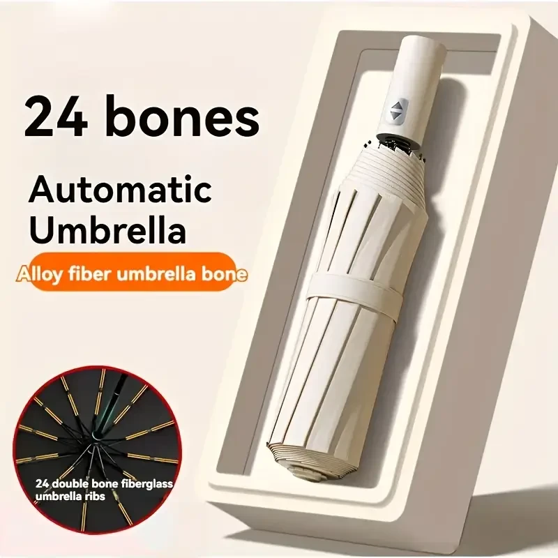 24-Bone Large Reinforced Automatic Umbrella