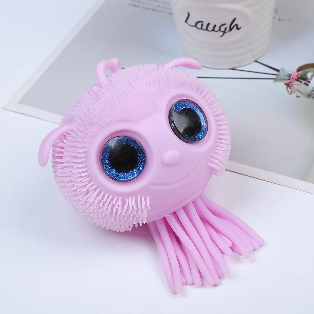 TPR Jellyfish Vent Pressure Reduction Toy Squeeze