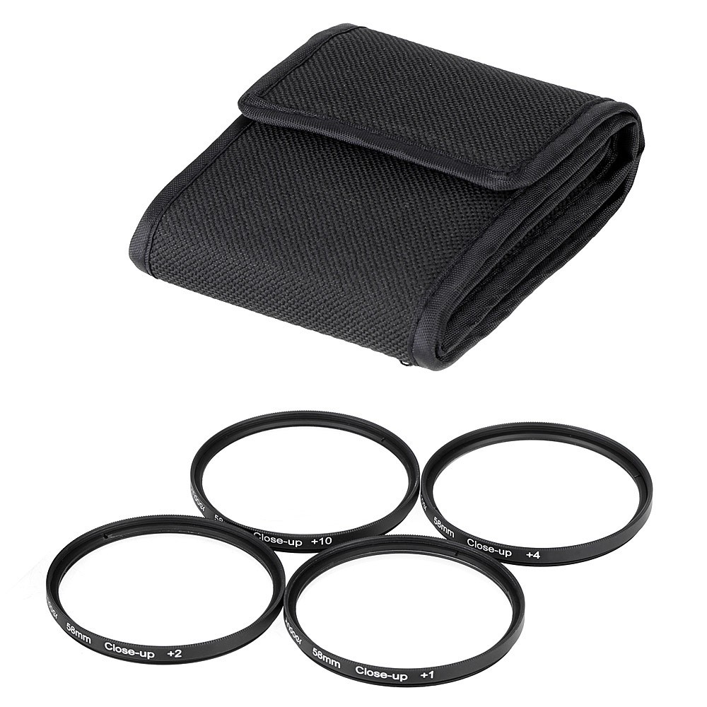 Close-up Lenses Four-piece Set Close Shot Sharp Tool With Nylon Bag
