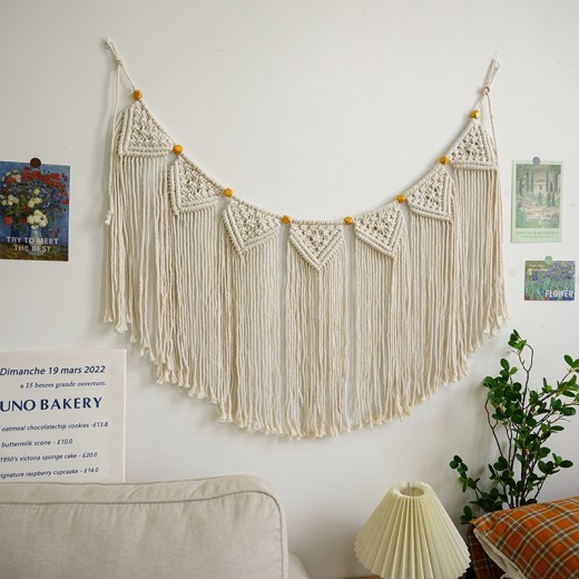 Tassel Small Flag Woven Wall Decoration Living Room Background Hallway Wall Decoration