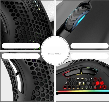 Hollow Out Game Luminous Charging Wireless Mouse