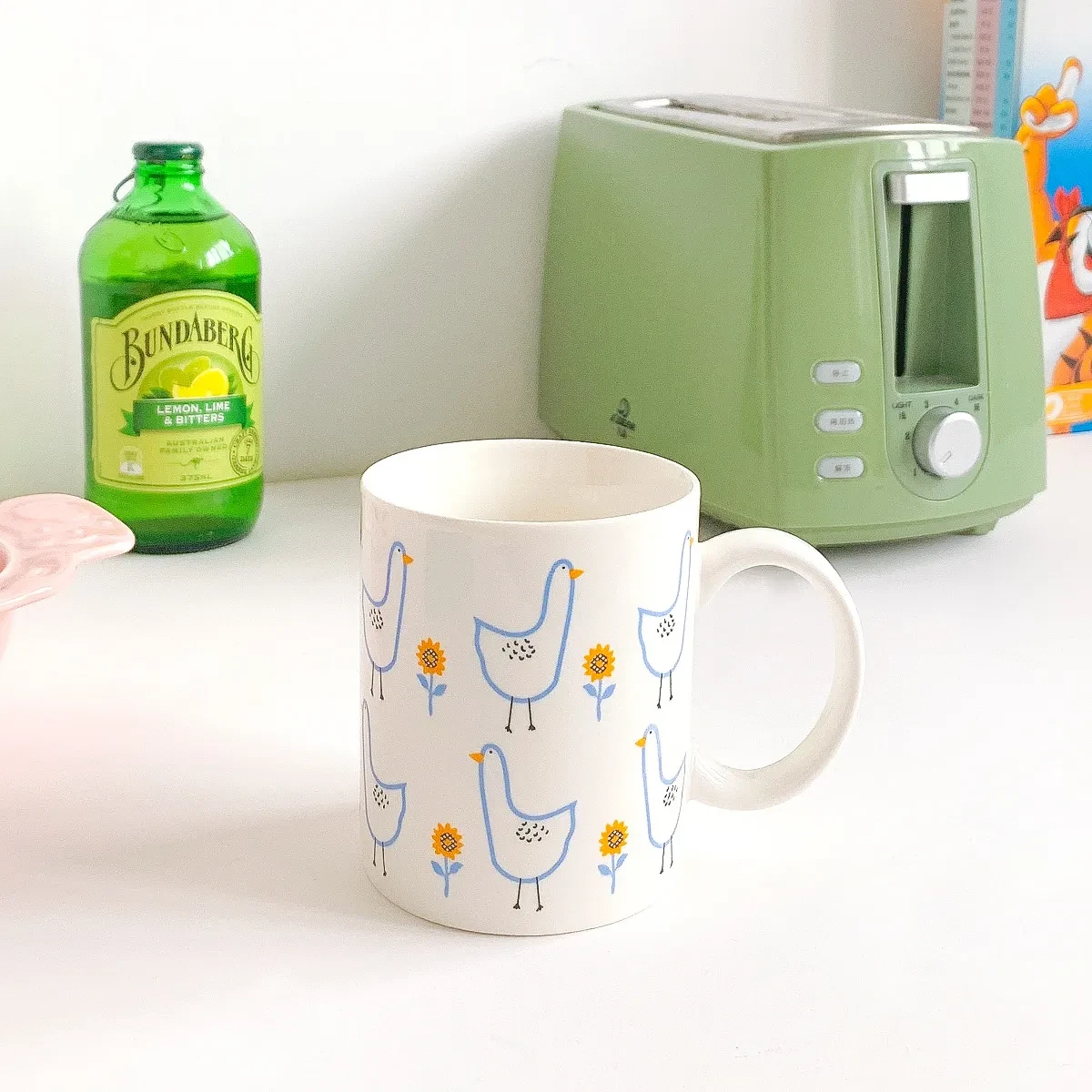 Ceramic Mug Cute Refueling Duck Milk Mug