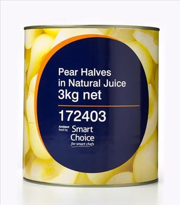 Pear Halves Natural Juice