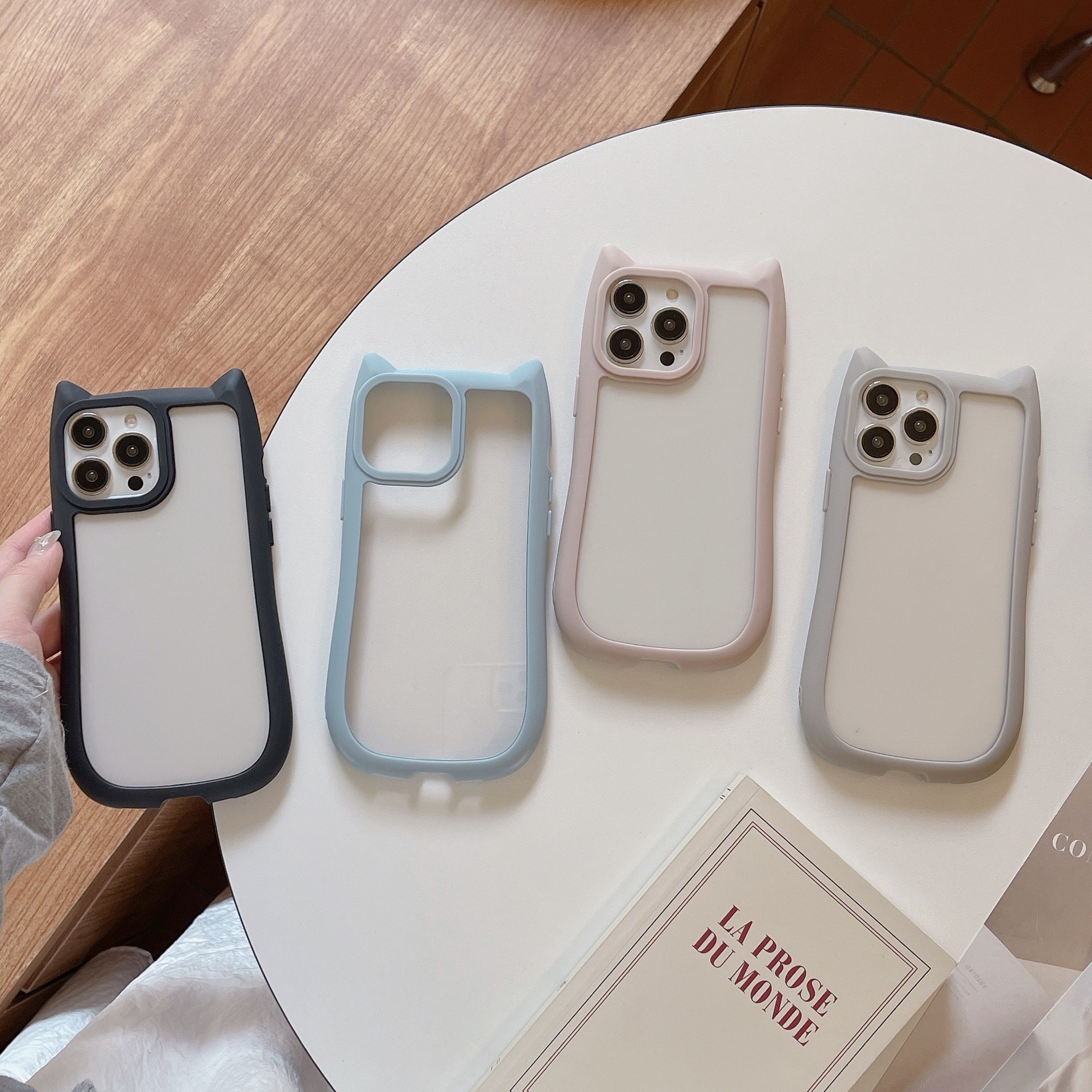 Acrylic High Version Cat Ears Phone Case