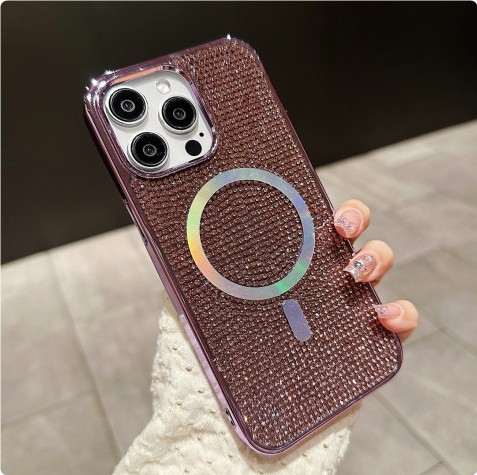 Phone Case Rhinestone Electroplating Protective Sleeve