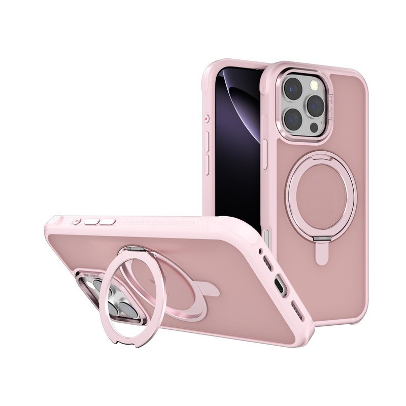 Skin-sensitive Magnetic Suction Frosted Fulcrum Bracket Phone Case